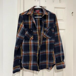 Arizona Jean Company Plaid Flannel Button Down Shirt size small